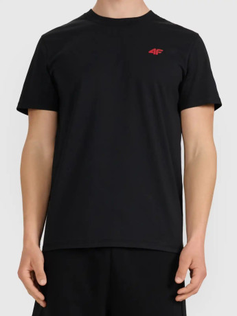 Koszulka t-shirt polo basic męski szary 4F